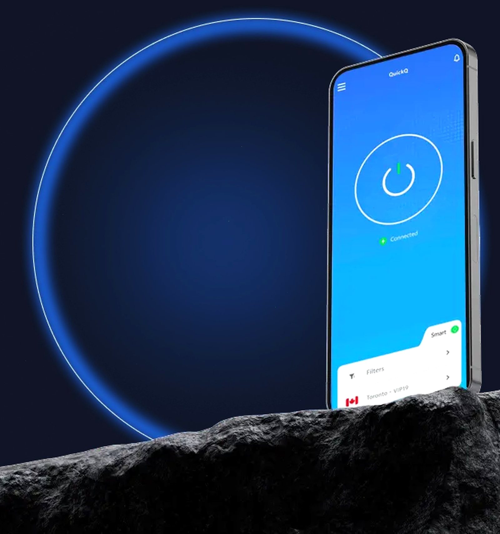 QuickQ APP 关注与个性化界面示意
